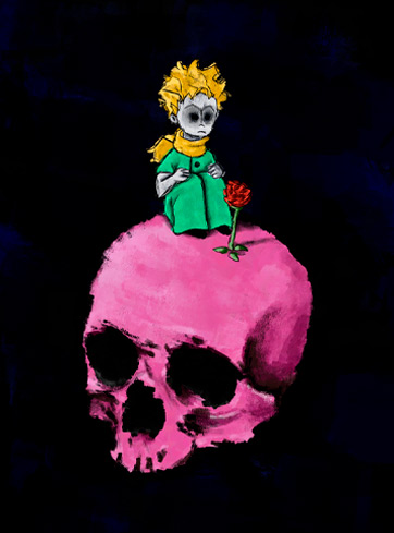 Digital artwork for "Petit Prince"